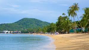 Pier am Strand von Bo Phut